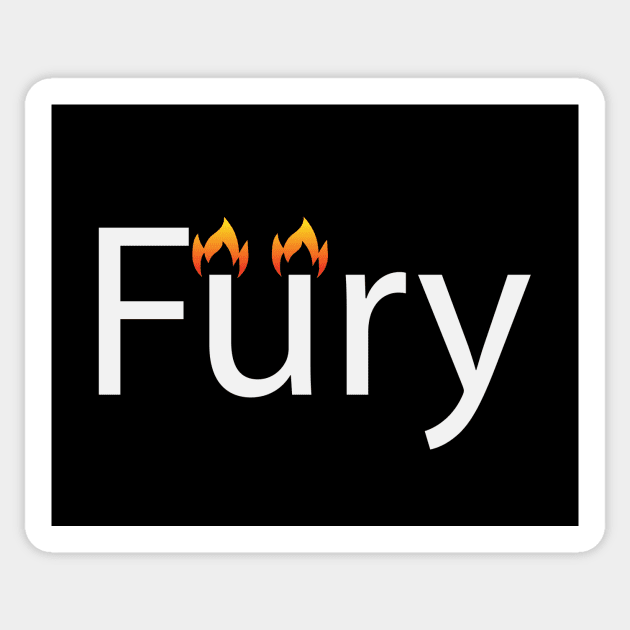 Fury artistic creative design Sticker by BL4CK&WH1TE 
